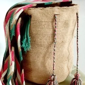 ✨HPx2✨ Handmade Mochila Bucket Bag - Taupe